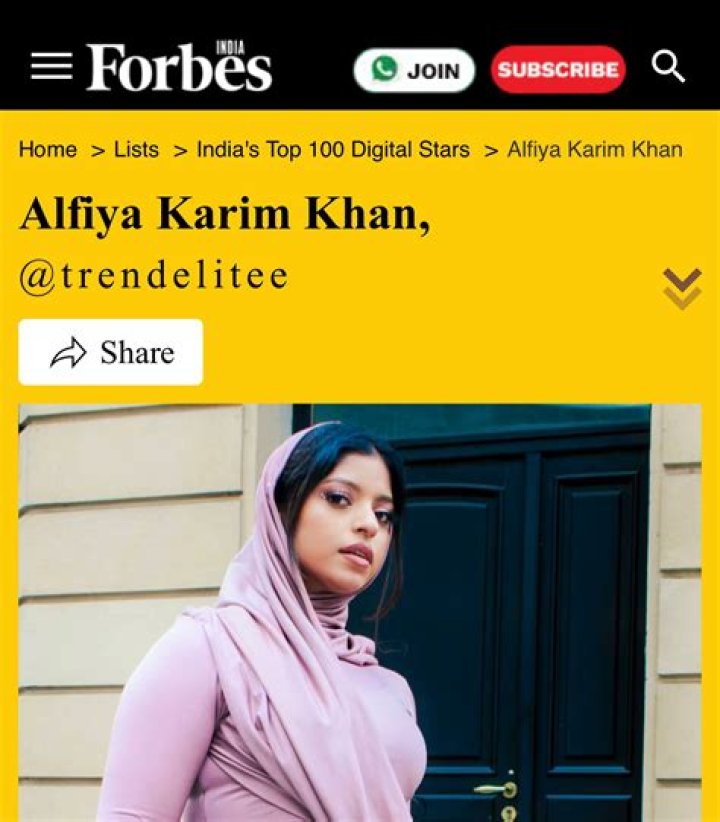 Alfiya Karim Khan Height, Weight, Net Worth, Age, Birthday, Wikipedia, Who, Instagram, Biography
