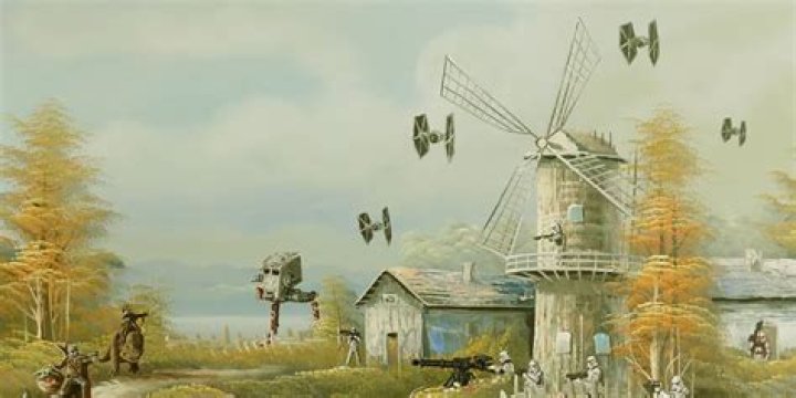 
Artist Makes Star Wars Scenes Out Of Thrift Store Paintings During Quarantine 