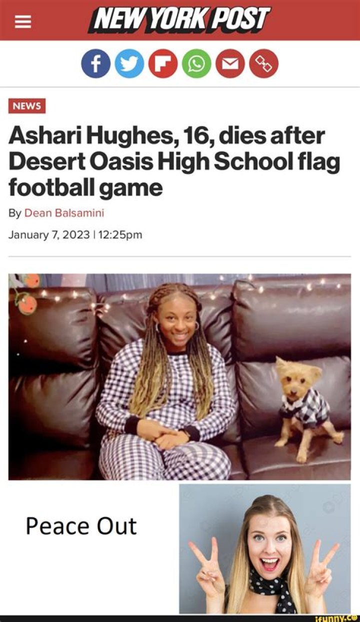 Ashari Hughes GoFundMe: Fundraiser raises over $19,000 as Desert Oasis High School player dies during flag football