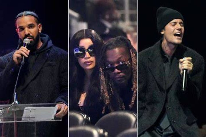 
Drake, Justin Bieber, Cardi B & More Honor Takeoff at Celebration of Life in Atlanta 