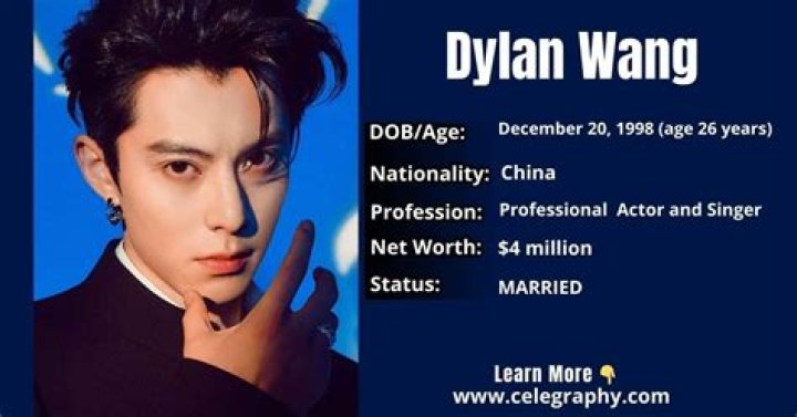 Dylan Wang Height, Weight, Net Worth, Age, Birthday, Wikipedia, Who, Nationality, Biography