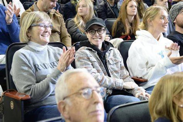 
Elliot Page and His Mom Catch Hockey Match in N.Y.C. with His Costar Kate Walsh 