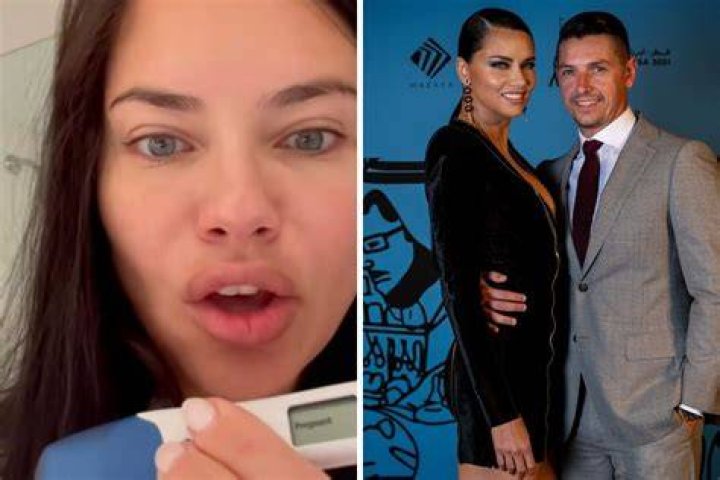 
Fans Think Adriana Lima Is Pregnant Again And Debuted Her Third Baby Bump On TikTok 
