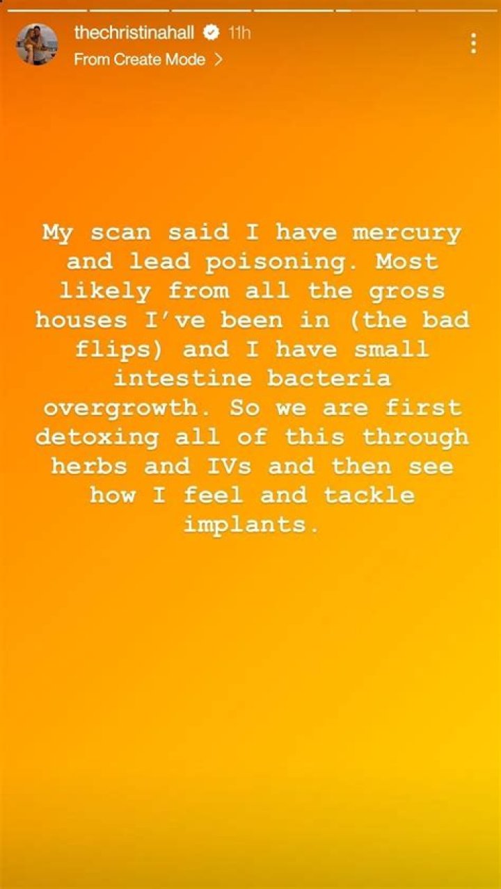 
How did Christina Hall think she got “mercury and lead poisoning”? HGTV star shares details on Instagram 