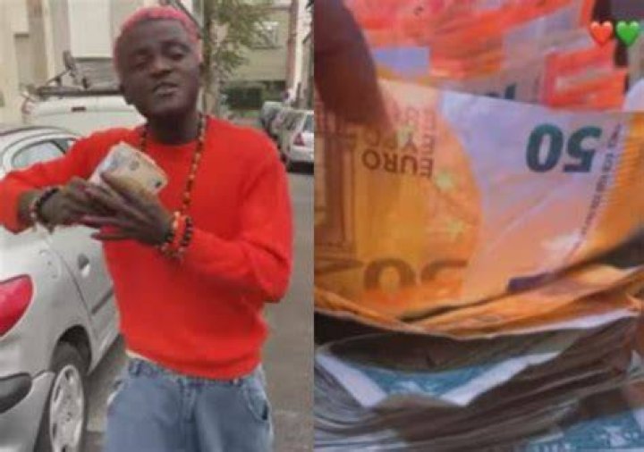 
“I’m The Highest Paid” – Portable Brags, Shows Off Wads Of Cash From Concert In Paris 