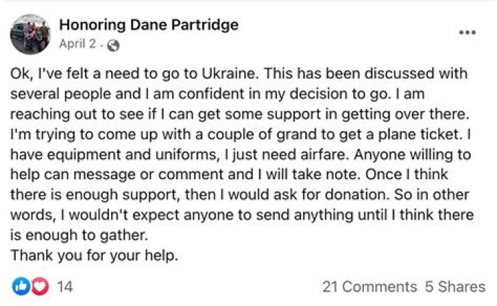 
Idaho Army veteran who ‘felt the need to go’ fight for Ukraine killed while battling Russian forces 