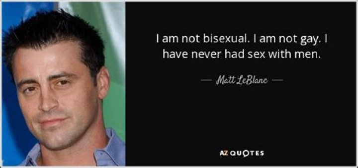 Is Actor Matt Leblanc Gay? Matt Leblanc Says I Am Not Bisexual