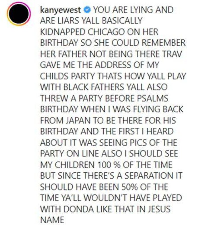 
Khloé Kardashian Calls Out Kanye West Over Niece Chicago’s Birthday as He Claims Family Are ‘Liars’ 