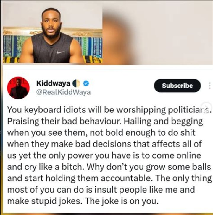 
Kiddwaya has stirred mixed reactions over his religious statement 
