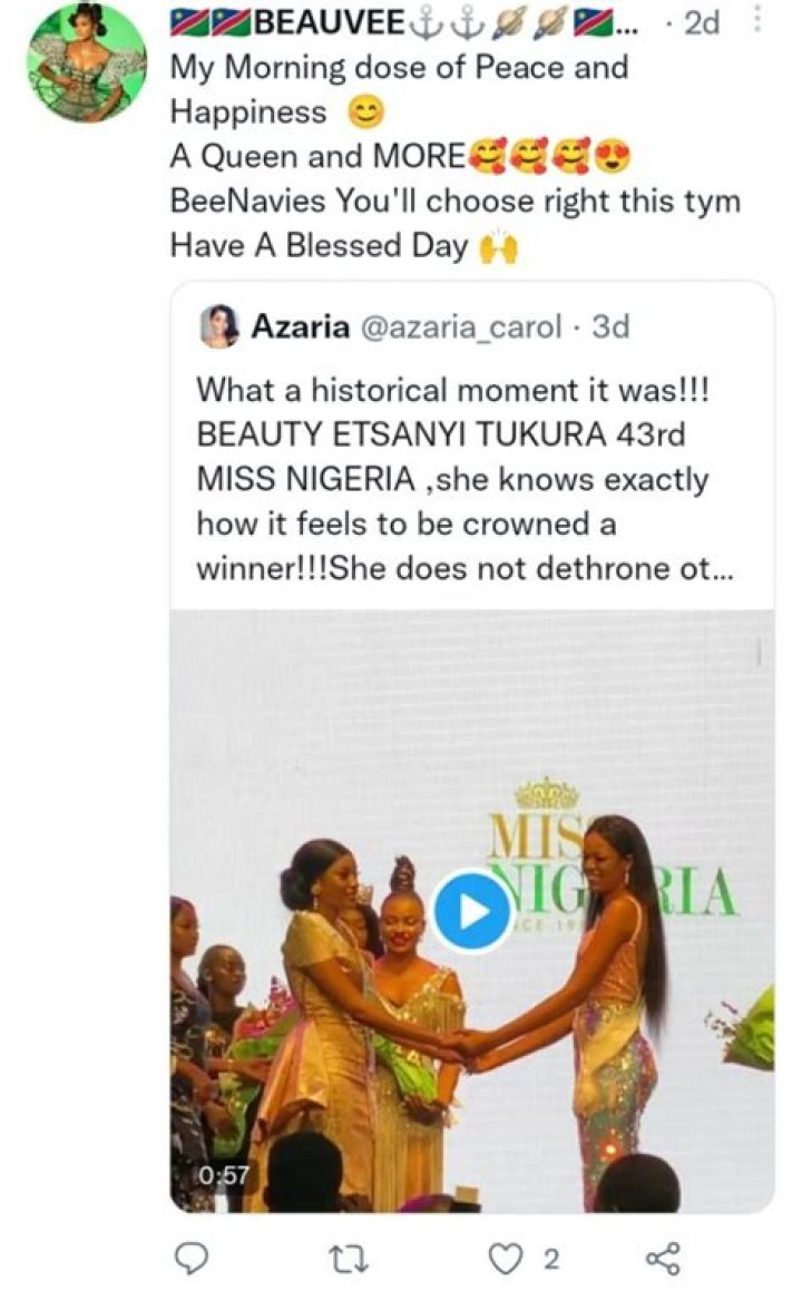 
Netizens React To An Old Clip Of Ebuka Obi-Uchendu Announcing BBNaija’s Beauty, Winner Of 43rd Miss Nigeria 2019 