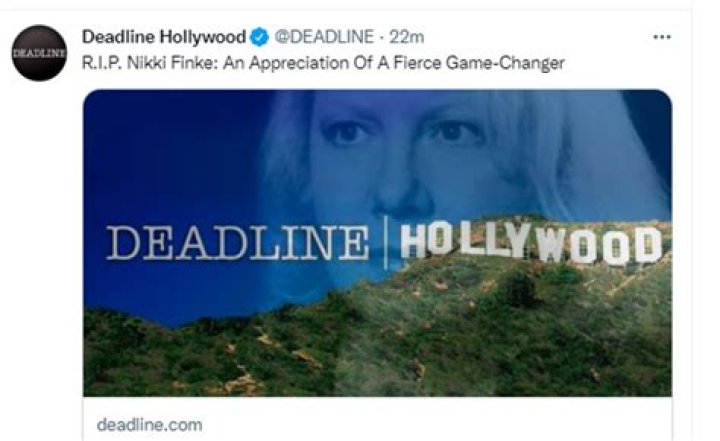 
Nikki Finke Cause of Death, How did Nikki Finke Die? 