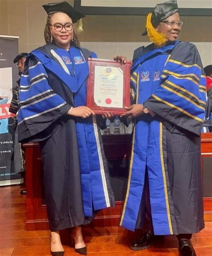 
Precious Chikwendu, FFK’s ex-wife, has received a doctorate degree. 
