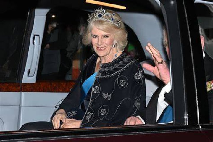 
Queen Camilla Sparkles in Queen Elizabeth’s Sapphire Tiara —for the Second Time in Two Weeks! 