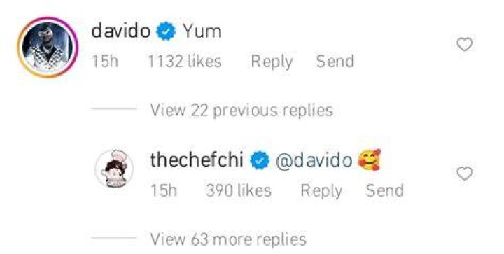 
“Two Love Birds, Romeo And Juliet”- Chioma Stir Huge Reactions Online With Her Reaction To Davido’s Flattering Comment 