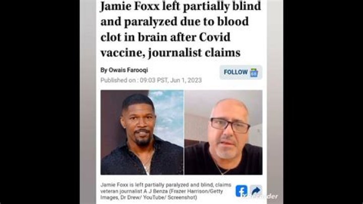 
Who is AJ Benza? Jamie Foxx paralyzed and blind claim sparks concern as vaccine propaganda erupts 