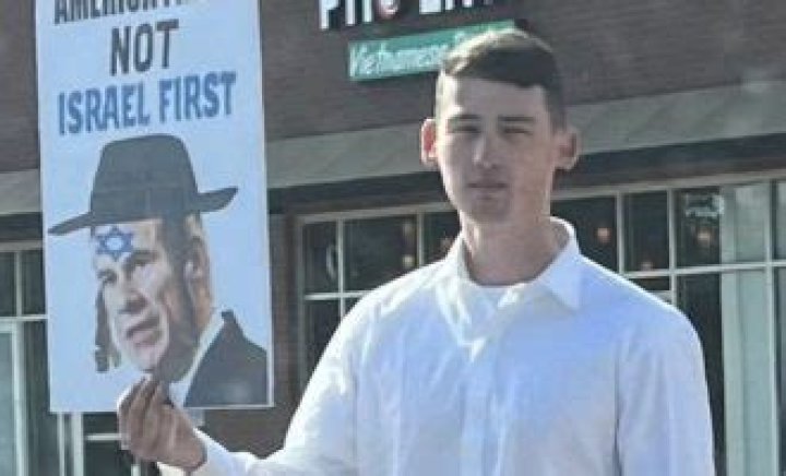 
Who is Barry Young? Employee at Sherwin Williams antisemitic signage and wearing a swastika armband in front of a Synagogue 